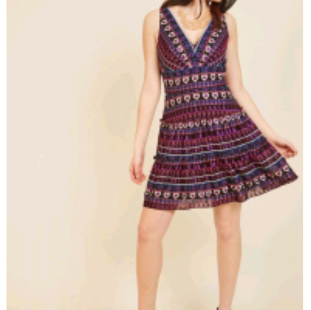 Anna Sui jubilant reunion a-line designer dress NWT SZ 6 - Picture 4 of 9